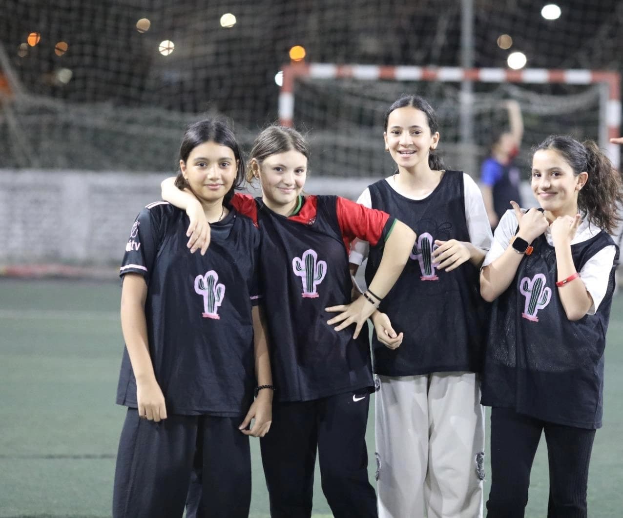 Children playing soccer